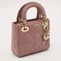 Dior Lady Dior Mini Mauve Cannage Leather