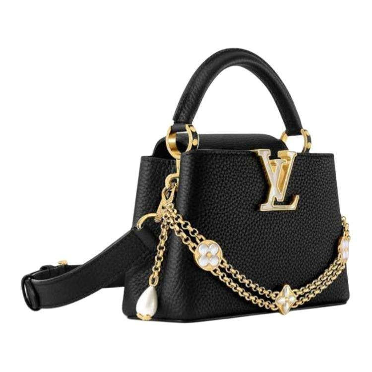 LOUIS VUITTON Capucines BB in Black Color - Medium Size