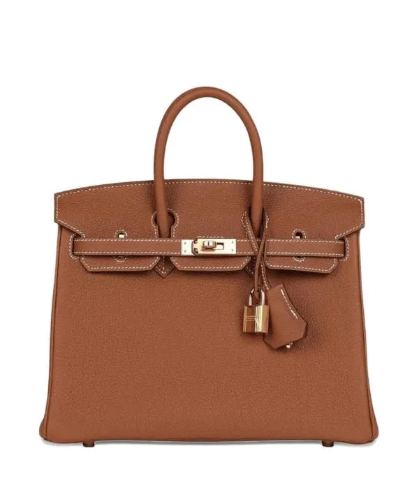 Hermès Birkin 25 in Brown leather with gold-tone hardware