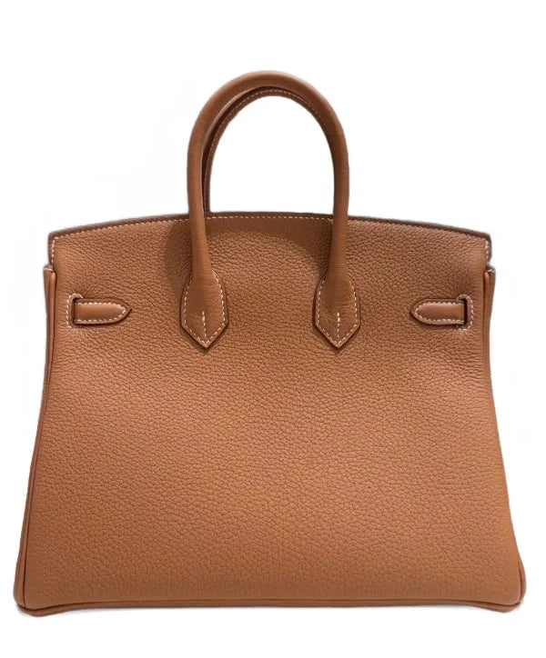 Hermès Birkin 25 in Brown leather with gold-tone hardware