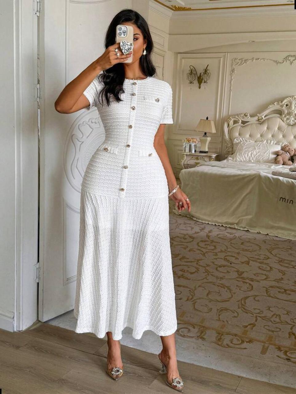 Women's Elegant White Dress