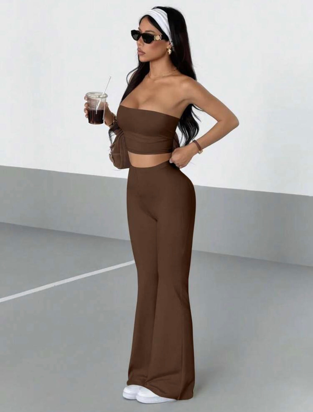 Summer Casual brown set {2pc}